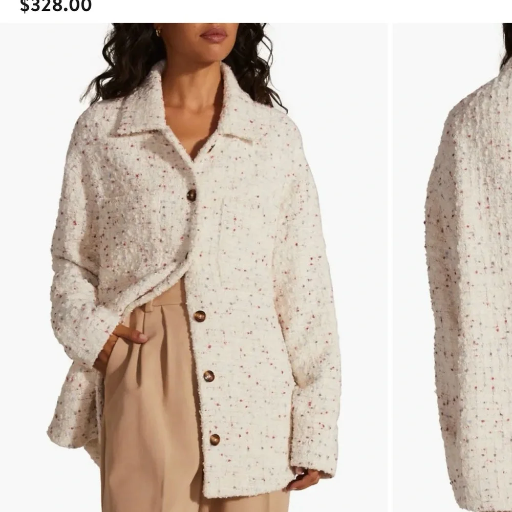 Favorite Daughter Cream Tweed Jacket - Picture 1 of 5